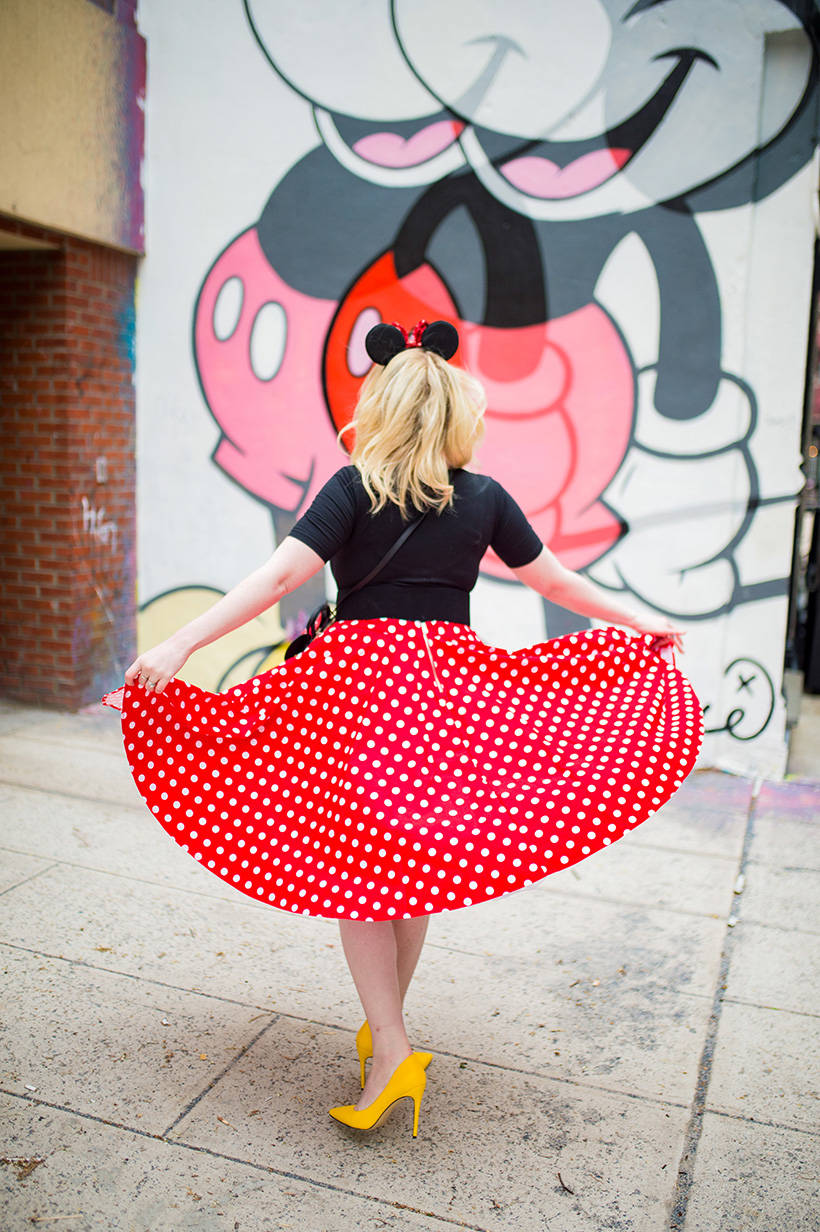 Minnie Mouse Polka Dot Skirt